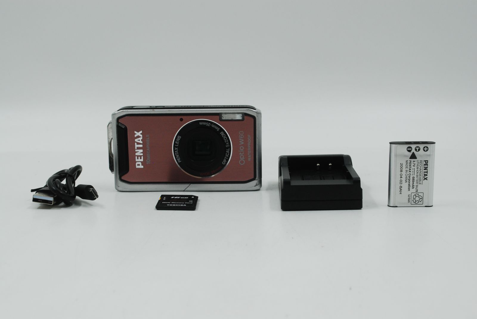 防水カメラ】 PENTAX optio W60 シルバー オールドコンデジ 【公式通販】