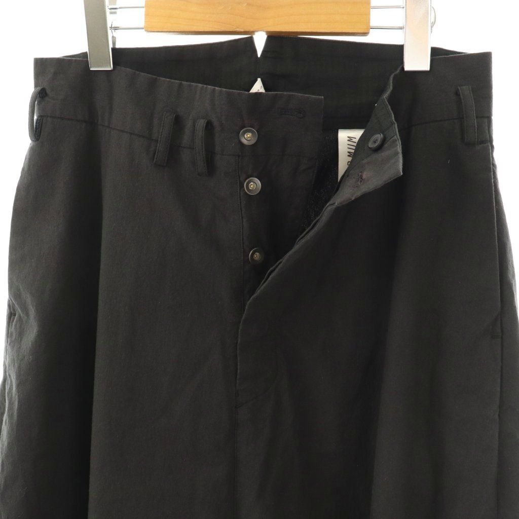 フィルマム FIRMUM ワイドパンツ ボタンフライ S ブラック /HK □OS  