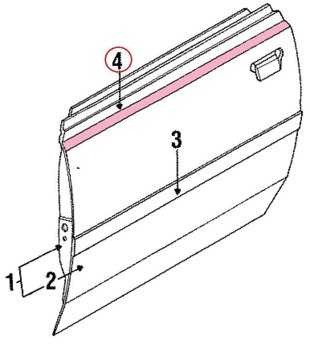新品未使用 トヨタ 純正 MR-S MRS ドアモール ウェザーストリップ 左右  