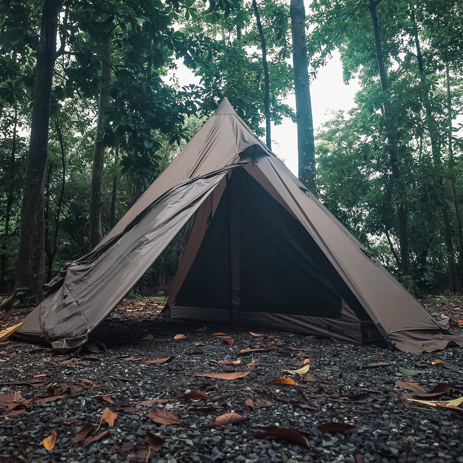 庭蚊除け網 メッシュインナーテント テント蚊帳 モスキートネット アウトドア用防虫 3人用 蚊帳 超軽量携帯式テント Fortressワンポールインナーテント Rock キャンピング ポールは別売 OneTigris STEELWINDOWSANDDOORS_COM