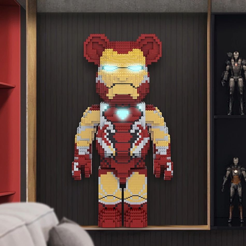 IRONMAN Bearbrick ベアブリック1000%アイアンマン レゴ交換 - おもちゃ