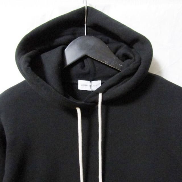 未使用 JOHN ELLIOTT ジョンエリオット BEACH HOODIE B121B0010A プルオーバーパーカー ビーチフーディ BLACK S タグ付き 27106115