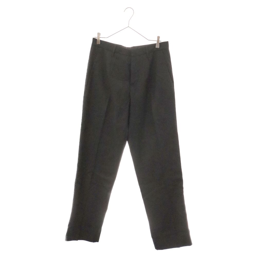 DIRK BIKKEMBERGS (ダークビッケンバーグ) レーヨンライン切り替え ウールスラックスパンツ ブラック