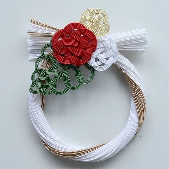 お正月飾り  2021  しめ縄飾り 早割】お正月飾り しめ縄＜紅白 江戸椿＞しめ飾り アーティフィシャル