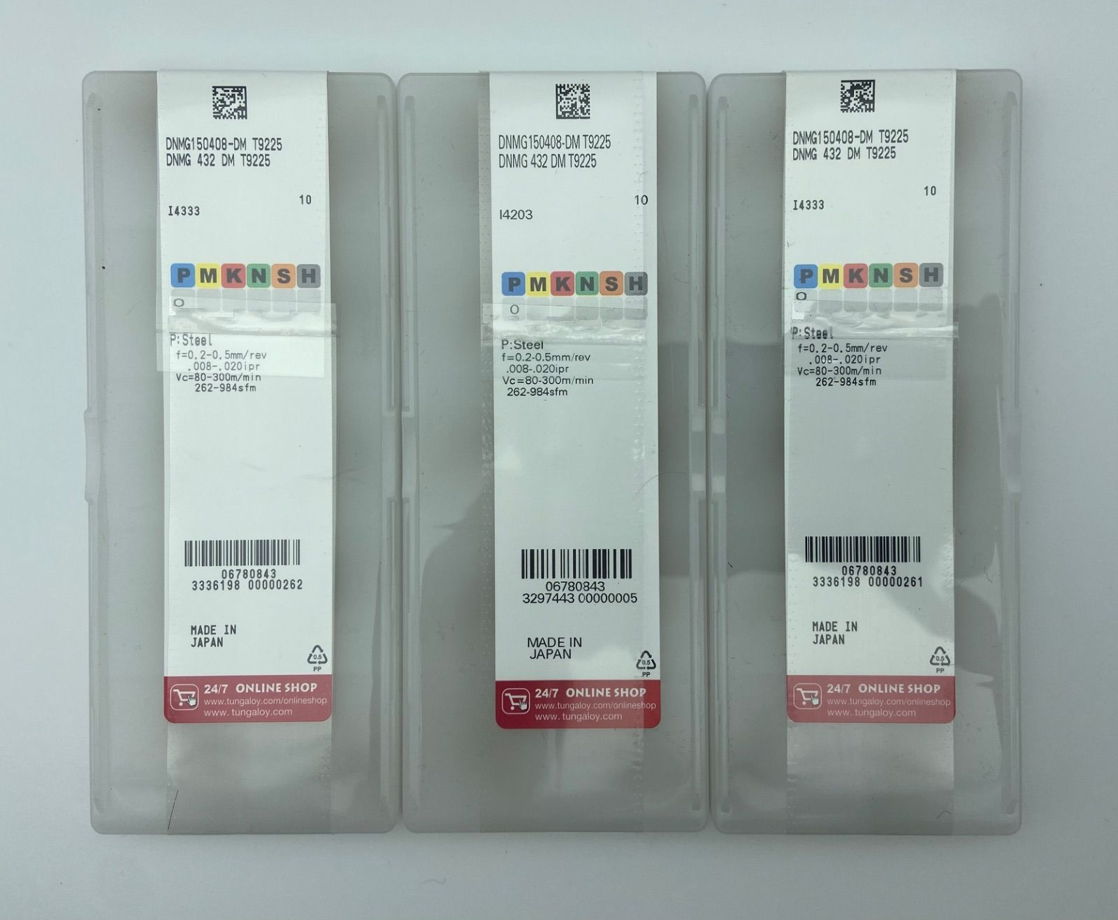 タンガロイ　Tungaloy DNMG150408-DM T9225 3箱セット
