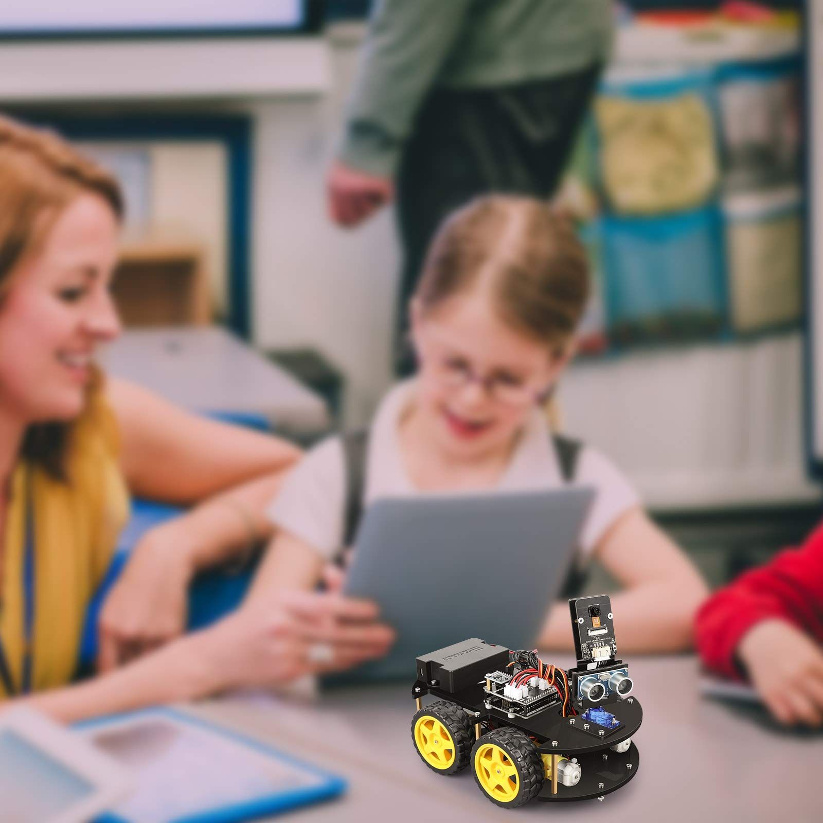 ELEGOO UNO R3スマートロボットカー V4.0 電子工作教育的おもちゃ 全年齢対象ロボット