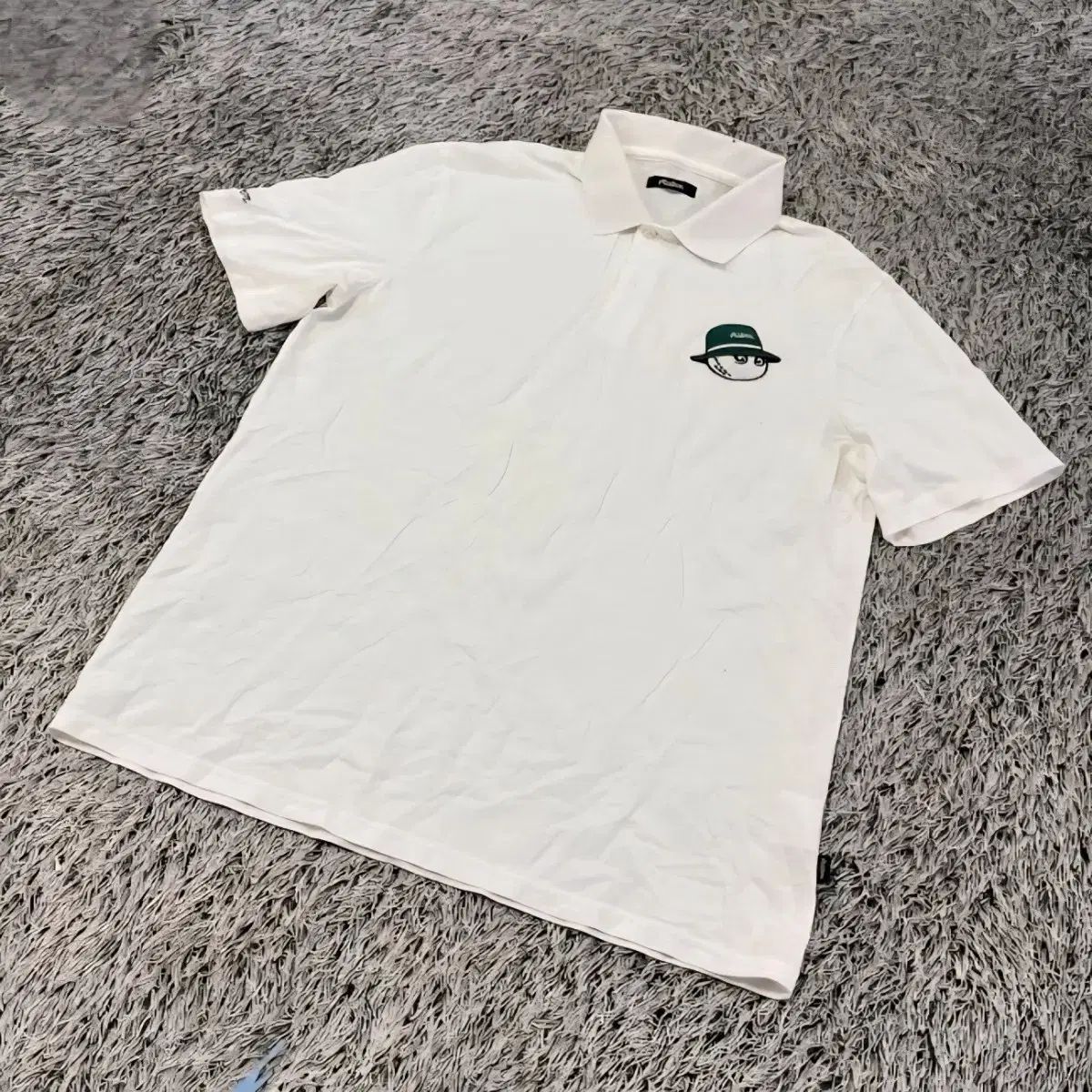 100 マルボンゴルフ 白 半袖 ポロTシャツ