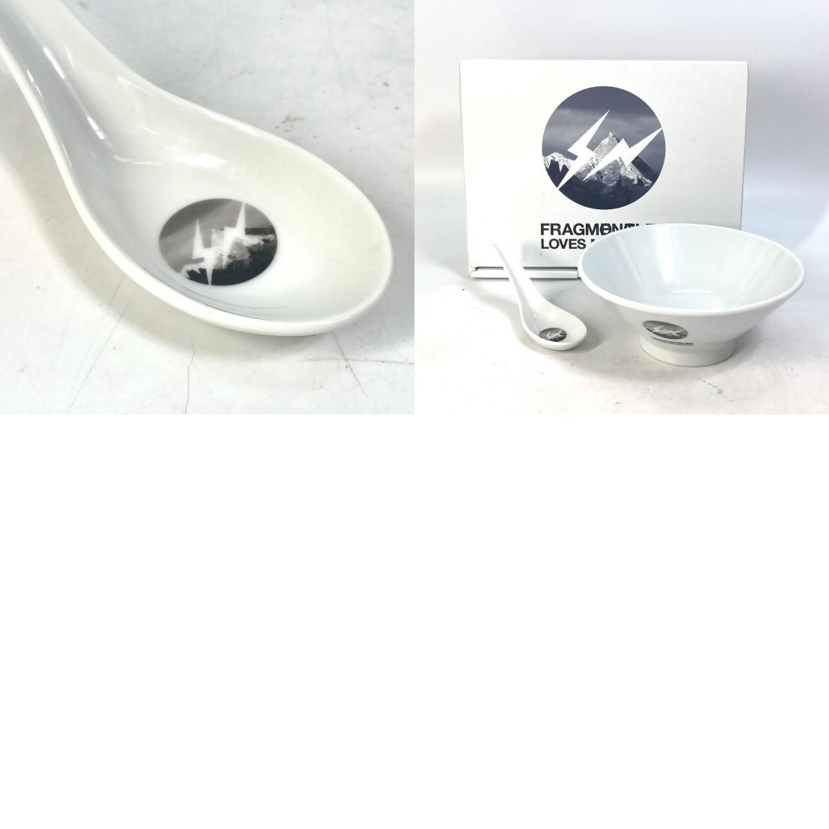 【非売品】Fragment×Moncler ラーメン鉢とレンゲのセット MONCLER fragmentdesign コラボ ラーメン鉢＆れんげ セット インテリア