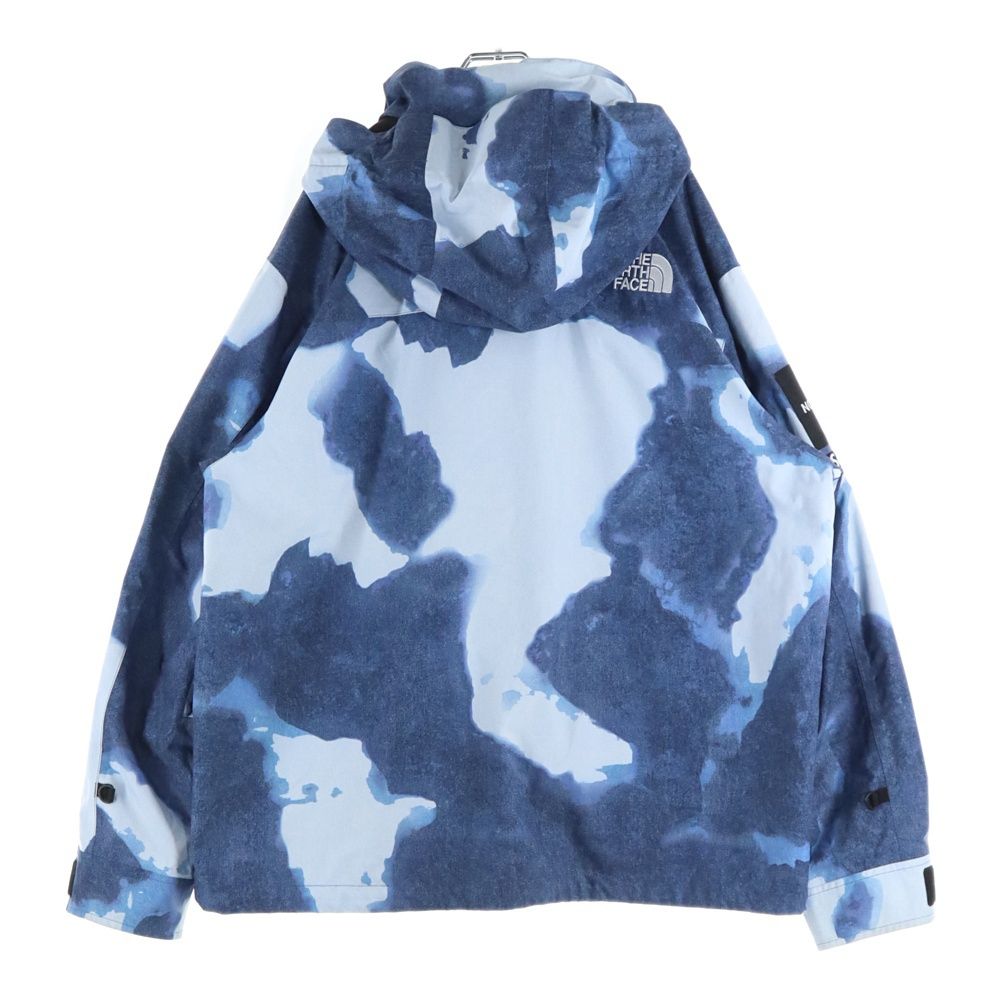 SUPREME シュプリーム 21AW ×The North Face Bleached Denim Print Mountain Jacket ザ ノース フェイス ブリーチド デニム プリント マウンテン ジャケット ブルー NP521001