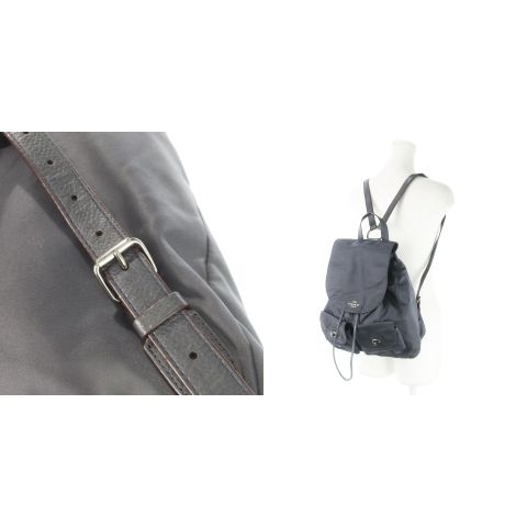 COACH グレー レザー リュック美品 コーチ／レザーリュック／グレー COACH コーチ レザー リュック グレー