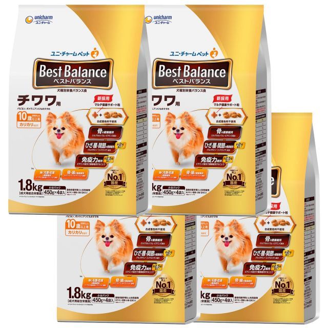 ベストバランスドッグフードは犬種ごとに適している？原材料や口コミ・評価を徹底調査しました！ Dog salon Star sea（スターシー） ベストバランス  カリカリ仕立て シー・ズー用 10歳以上用 1.8kg 6個セット まとめ売り べストバランス ドッグフード カリカリ仕立て チワワ用 10歳以上用 1.8 kg × 3