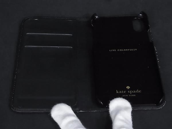 kate spade ケイトスペード iPhoneX/XS 対応 レザー 手帳型