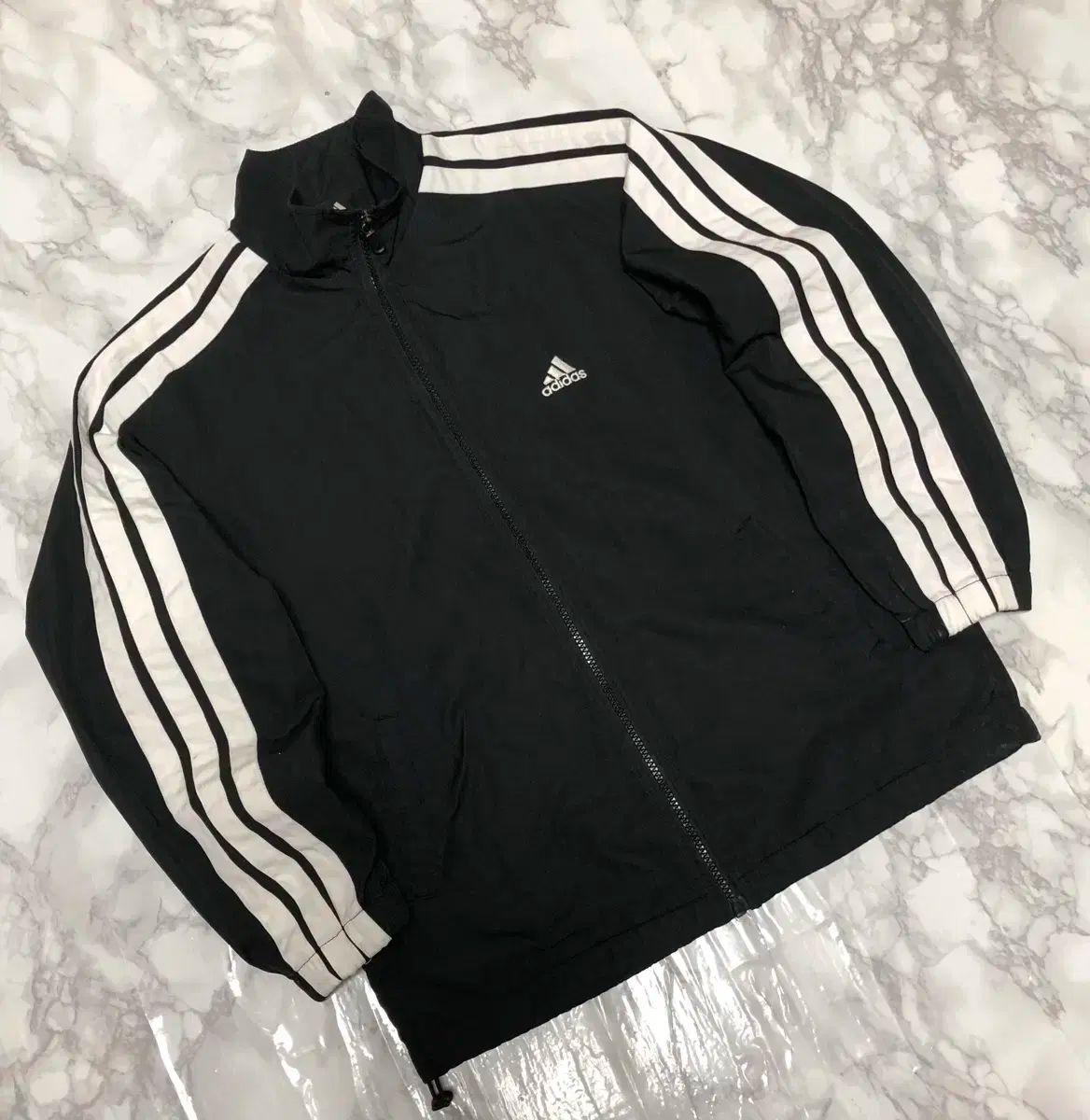 アディダス BIG 3本線 ウィンドブレーカー ジャケット オールドスクール