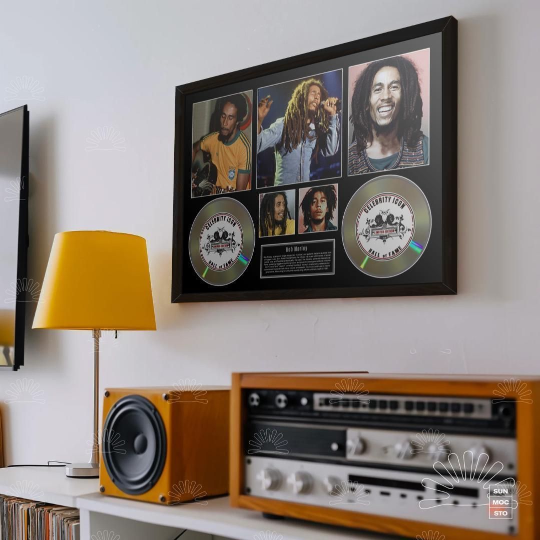 【 ボブ・マーリー 】レゲエ セレブリティー アイコンフレーム 証明書付き1 ボブ・マーリー 】レゲエ セレブリティー アイコンフレーム 証明