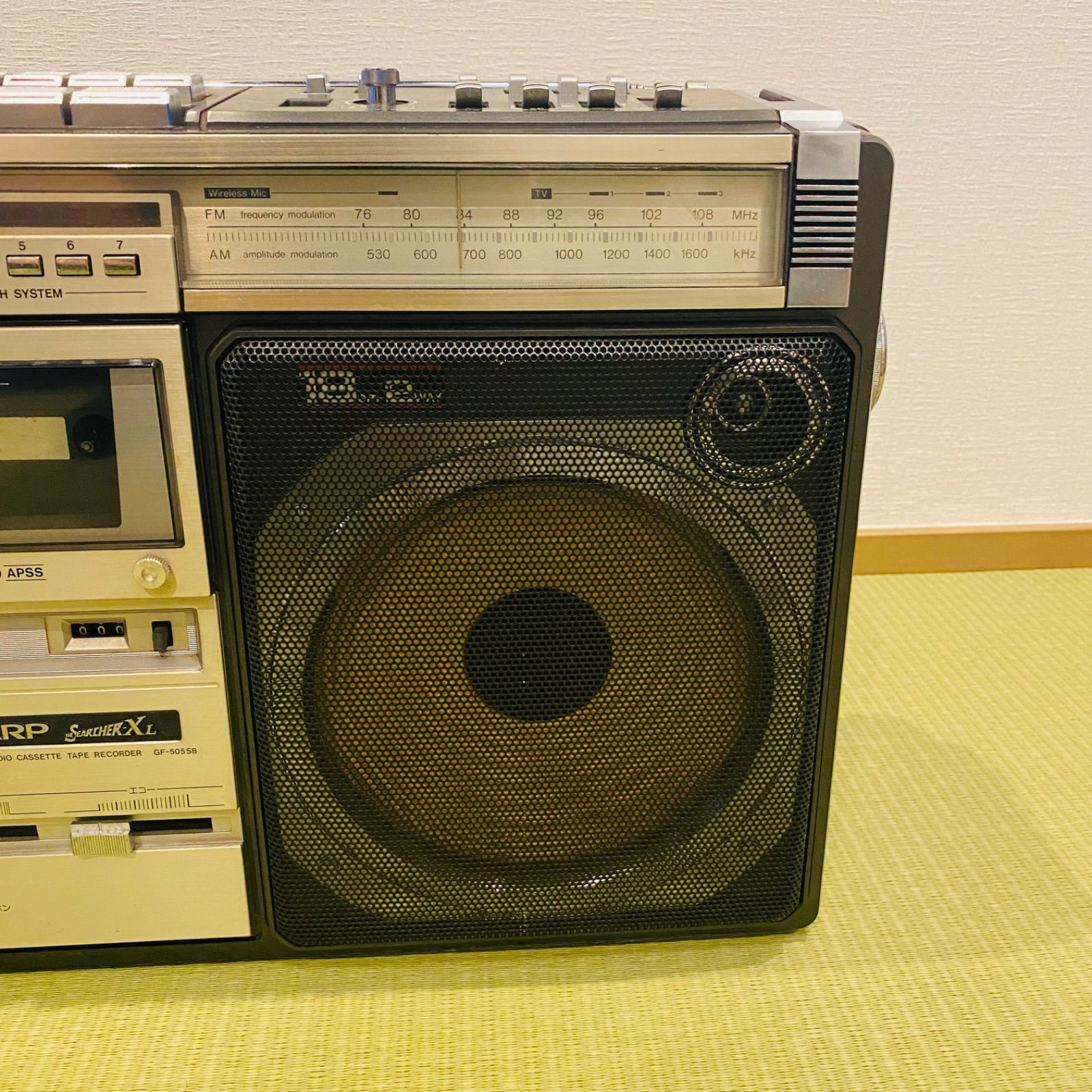 SHARP シャープ ラジカセ GF-505SB ステレオテープレコーダー 昭和