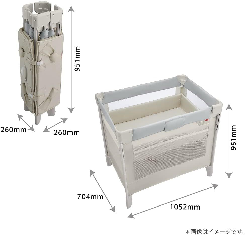 Aprica(アップリカ) ベビーベッド ココネルエアー AB 0か月から2歳頃