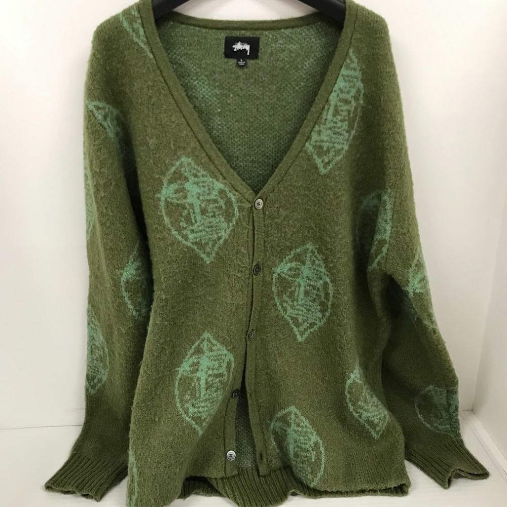 08w6972 STUSSY ステューシー Mohair Mask Cardigan モヘア