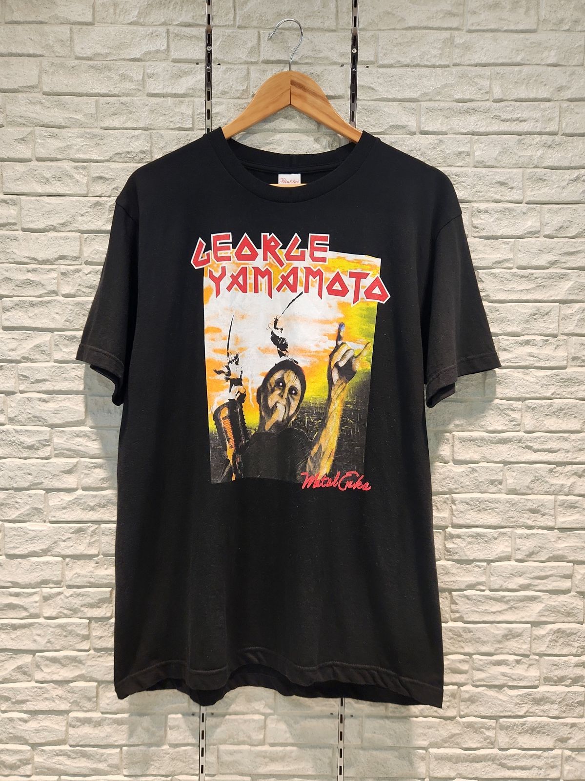 山本譲二 メタルTシャツ 50周年記念ver George Yamamoto L