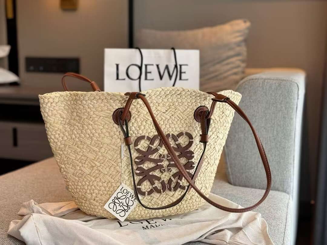 LOEWE バスケット トート かごバッグ スモール タン 編み込み - メルカリ