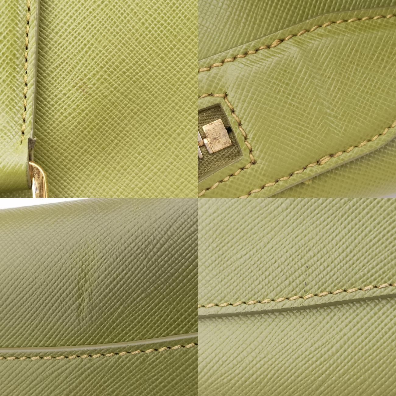 プラダPradaボーリンググリーンサフィアーノレザーBL845Y7 R 208 DECORATOM_COM_BR