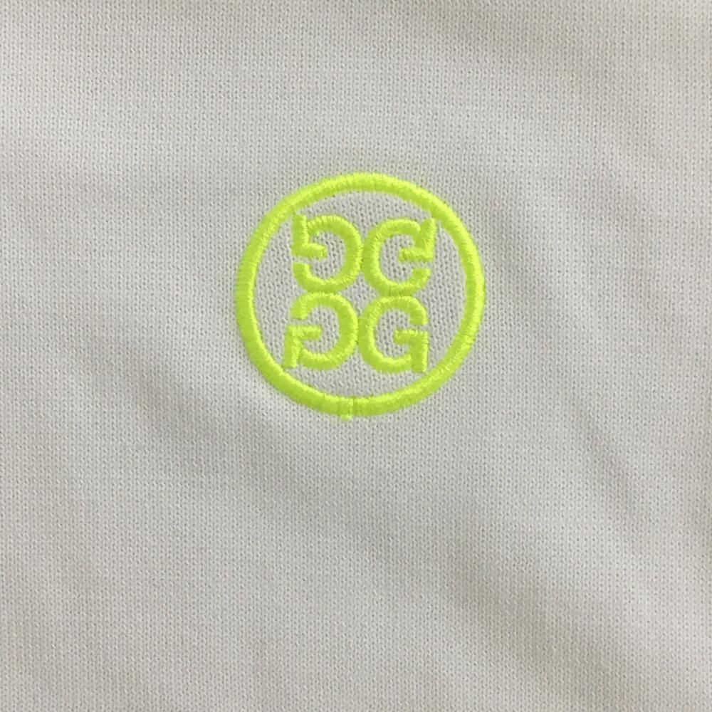 ジーフォア セーター 白 ロゴ蛍光イエロー ニット メンズ 1003 ゴルフウェア G FORE WHITEMONARCHHOTEL_COM