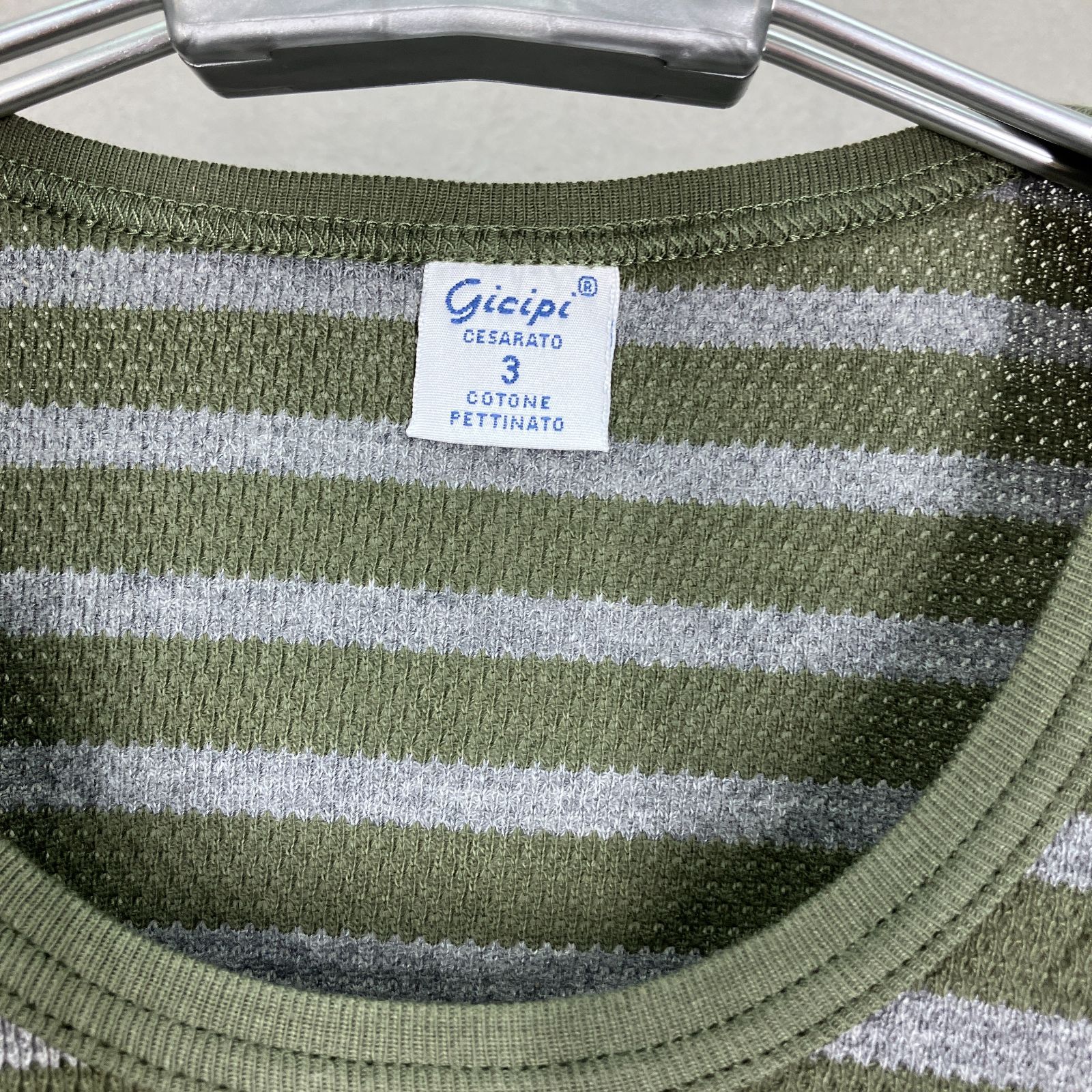 ジチピ Gicipi CESARATO コットーネペッティナート 半袖Tシャツ サイズ 