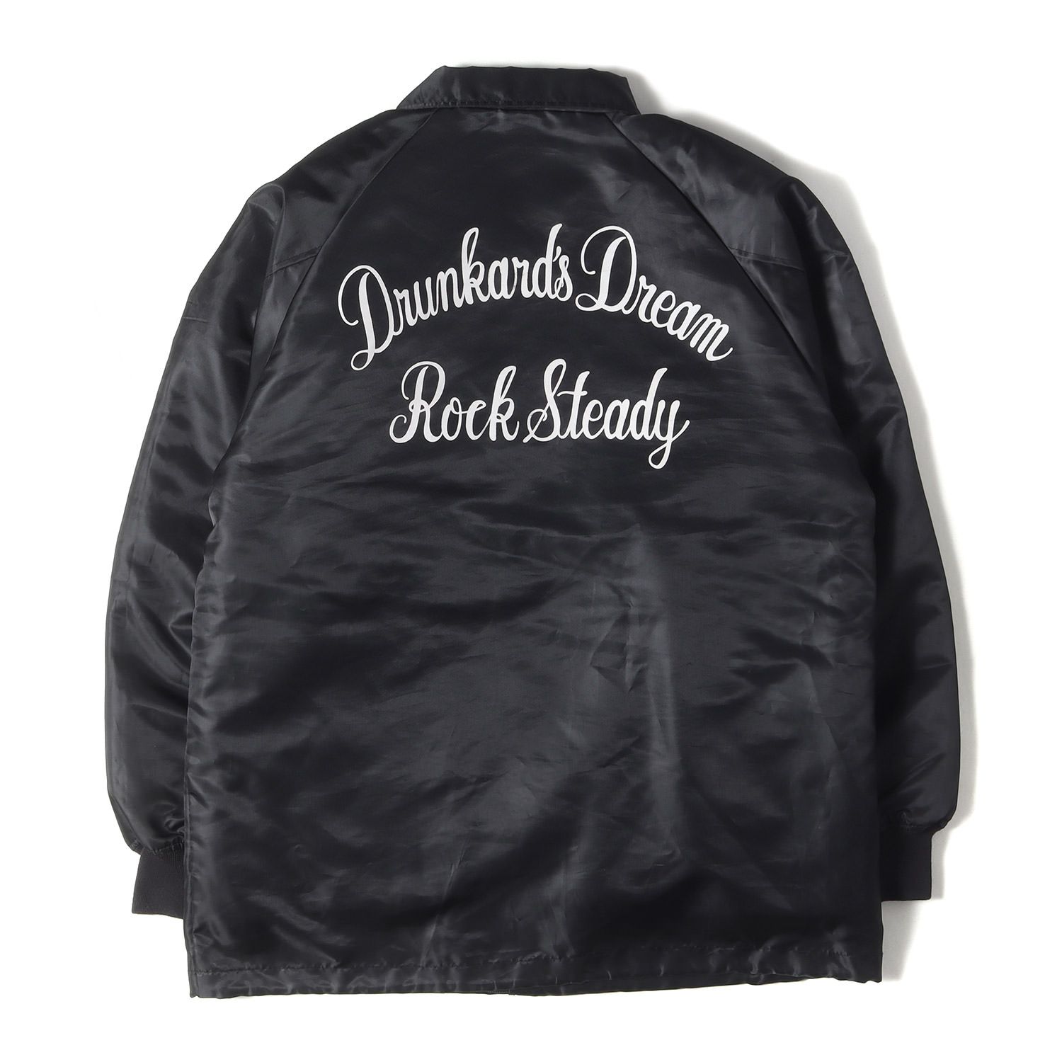 WACKO MARIA ワコマリア ジャケット サイズ:L バックロゴ 裏ボア コーチジャケット BOA COACH JACKET ブラック 黒  アウター ブルゾン 上着【メンズ】 - メルカリ