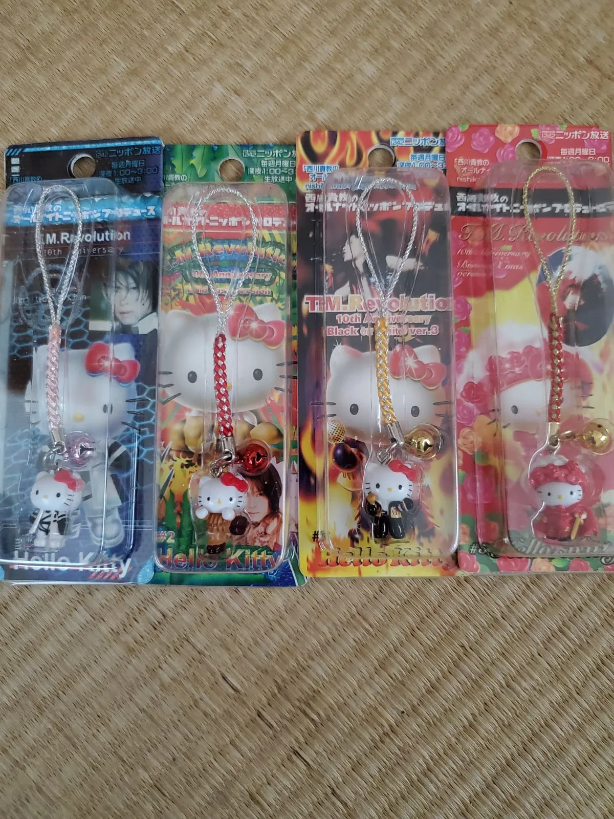TMR(西川貴教)コラボ キティちゃんストラップ 全種（2種×5曲） T.M.