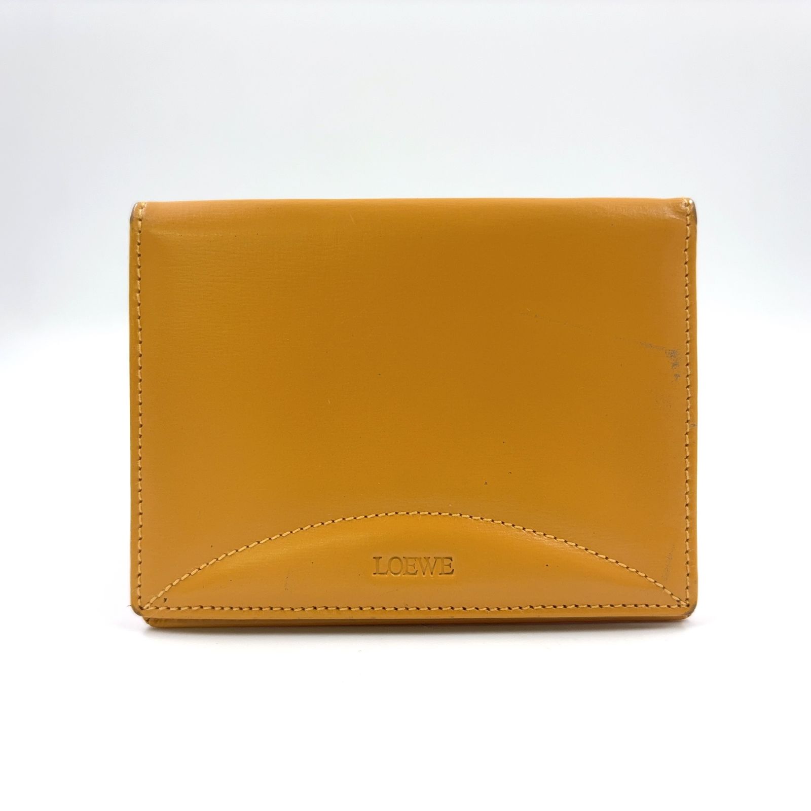 LOEWE 名刺入れ イエロー LOEWE レザー イエロー カードケース - メルカリ
