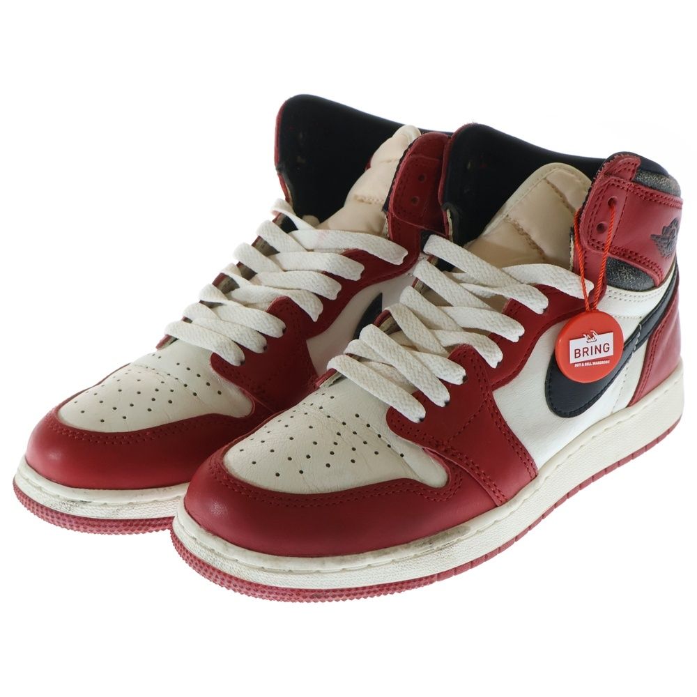 NIKE (ナイキ) AIR JORDAN 1 Chicago Lost & Found エアジョーダン1 シカゴ ロスト&ファウンド  ハイカットスニーカー ホワイト/レッド US6Y/24cm FD1437-612 - メルカリ 新品未使用品　Nike Air Jordan 1 シカゴハイカット スニーカー