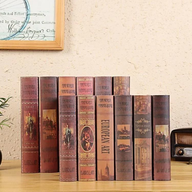 洋書 ディスプレイ アンティーク調 12冊セット 古書 インテリア