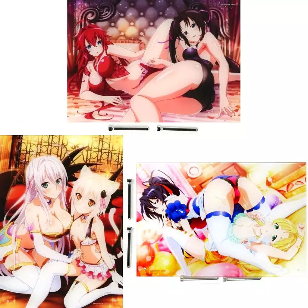 アクリルスタンド アクリルパネル 全3種セット A4アクリルアート ゲマくじ ハイスクールD×D HERO A賞