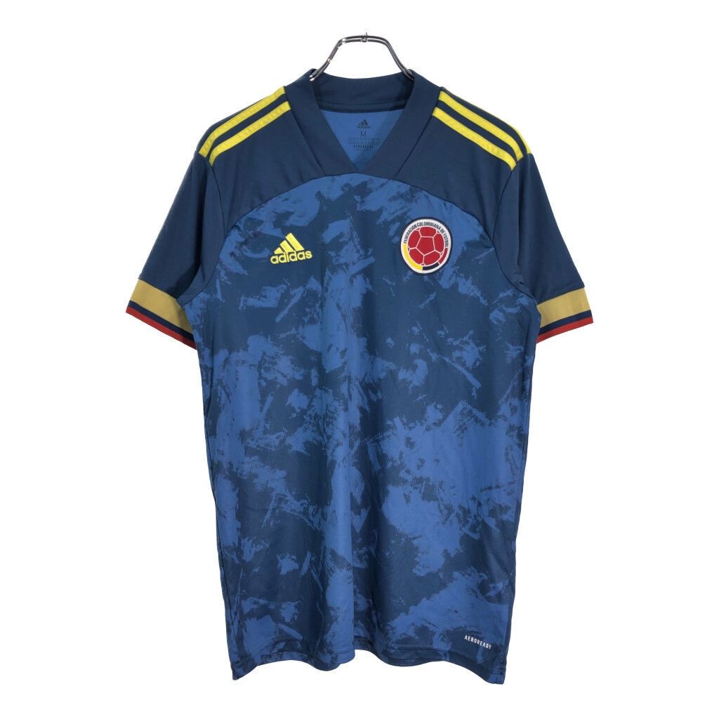 adidas アディダス サッカー コロンビア代表 ユニフォーム プロチーム スポーツ ブルー メンズ M 古着 U1922