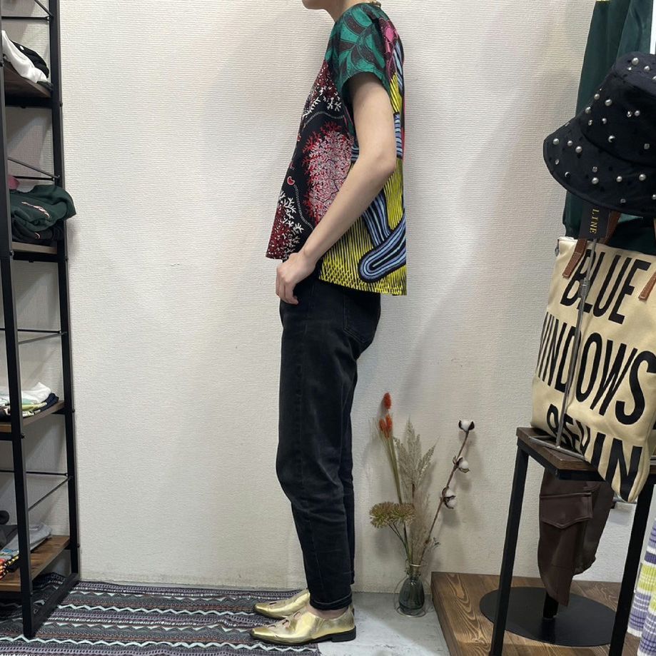 AFRICAN FABRIC パッチワークプルオーバー ハンドクラフト
