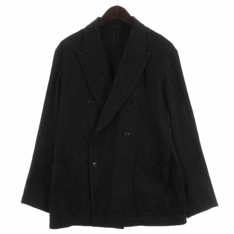 コモリ COMOLI 23AW REFINE WOOL DOUBLE JACKET リファインウール ダブルジャケット Y03-01008 ネイビー  1 - メルカリ