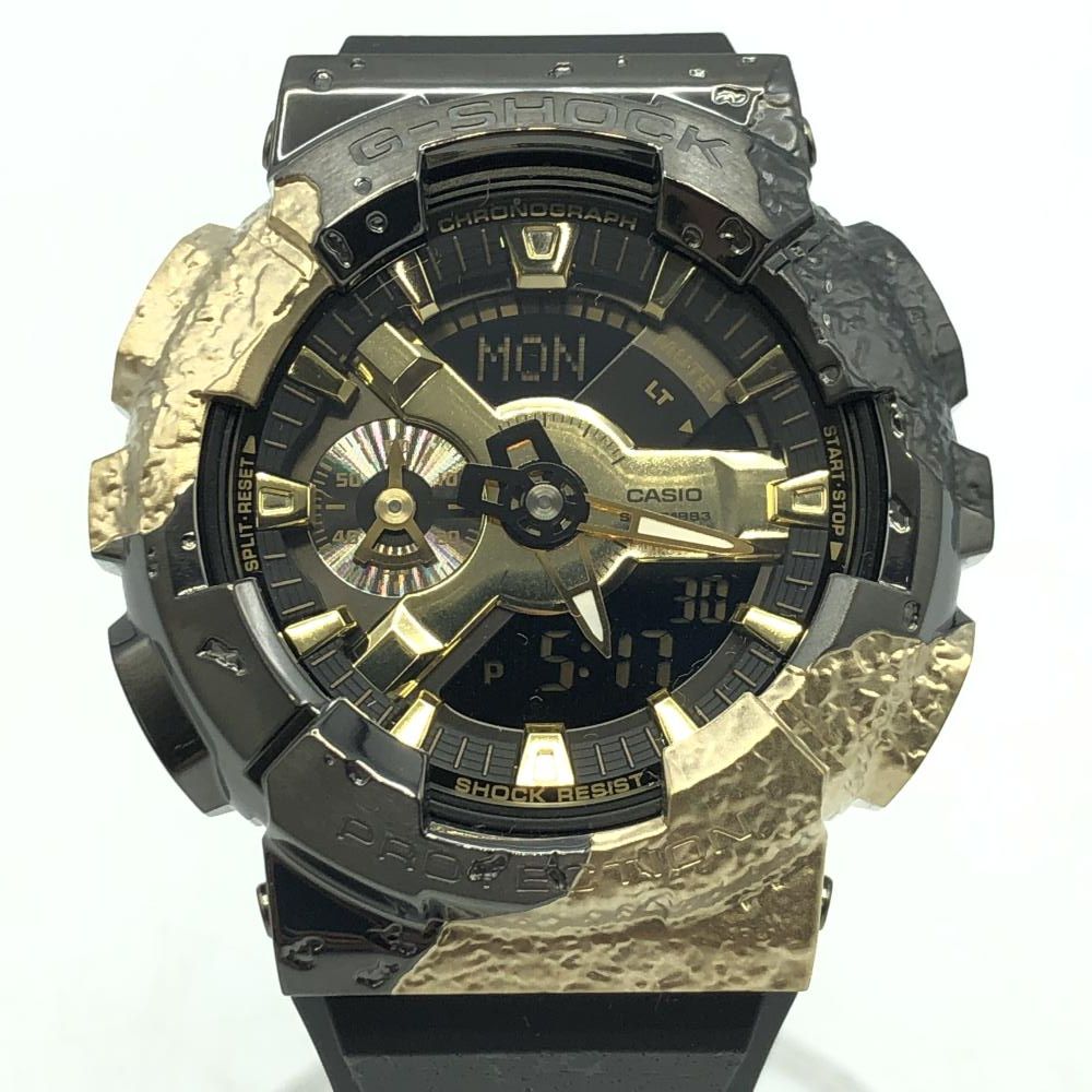 中古】G-SHOCK GM-114GEM-1A9JR 40周年 ブラック ゴールド ジー