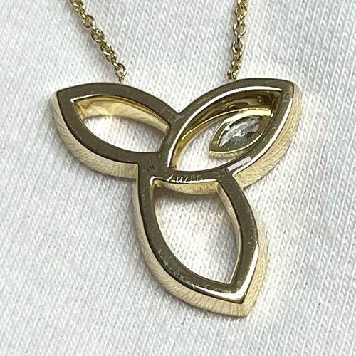 HARRY　WINSTON　ハリーウィンストン　リリークラスター　ネックレス　PEDYMQRFLC　750YG　ダイヤモンド　計約0.68ct　ブランドジュエリー　アクセサリー　ペンダント　Au750　K18YG　イエローゴールド　18金【68097】