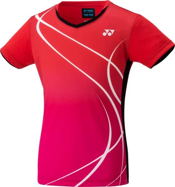 【新品・5営業日で発送】YONEX ヨネックス ジュニアゲームシャツ (20671J) 色 : サンセットレッド サイズ : J120 