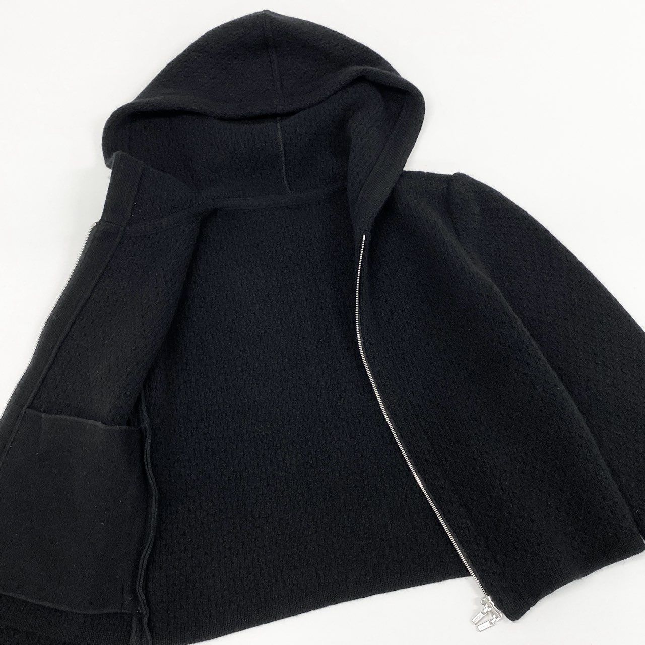 フォクシー　シーブリーズパーカー カシミア 8h4【極美品】FOXEY フォクシー ダブルジップ カシミヤニット