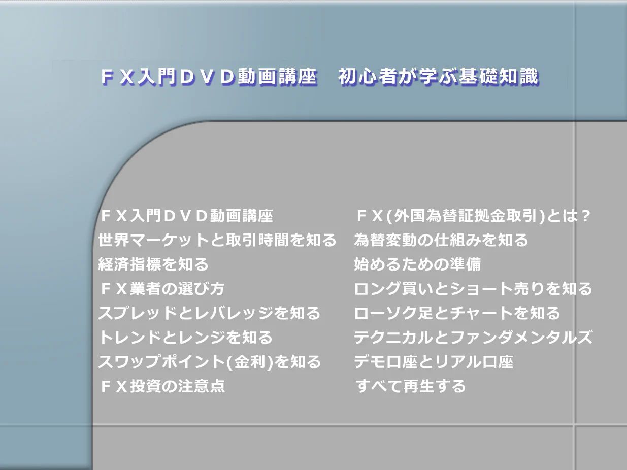 FX入門DVD動画講座 初心者が学ぶ基礎知識 - メルカリ