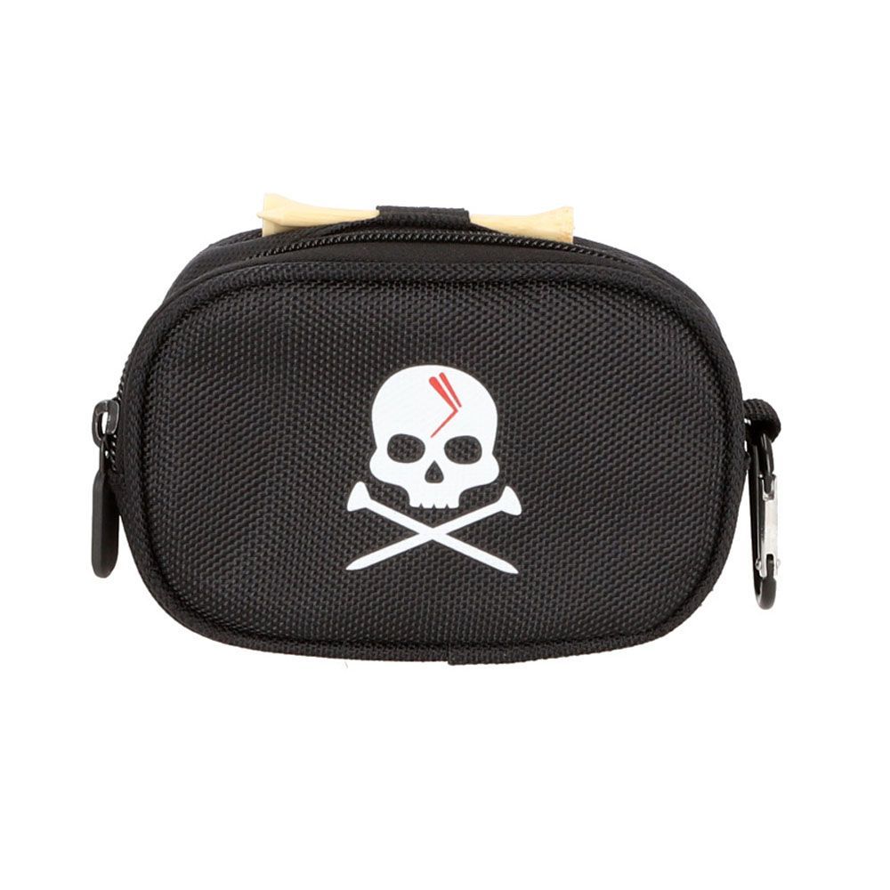 ☆ black ☆ golf ball case pmygf39 ball case golf 4 pcs ball holder tee holder ball pouch skull golf ball case ball case ball holder golf ball case accessory case with carabiner competition prize golf equipment skull
