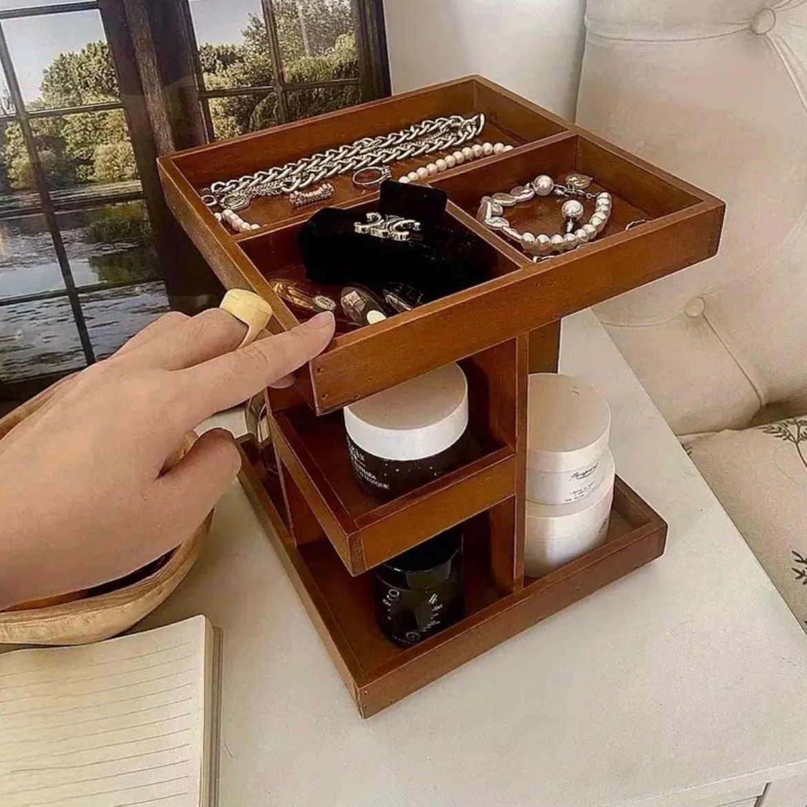 木製 360度回転