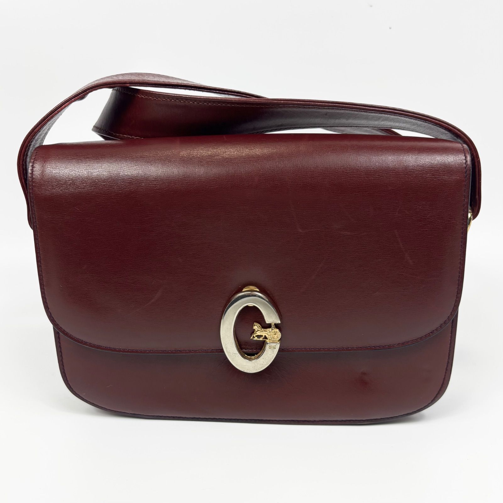 CELINE セリーヌ 馬車金具 ショルダーバッグ ヴィンテージ 斜め掛け