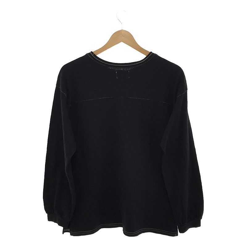 NIGEL CABOURN WOMAN / ナイジェルケーボンウーマン | FOOTBALL T-SHIRT フットボール Tシャツ | 6 | ネイビー | レディース NIGEL CABOURN WOMAN / ナイジェルケーボンウーマン | FOOTBALL T