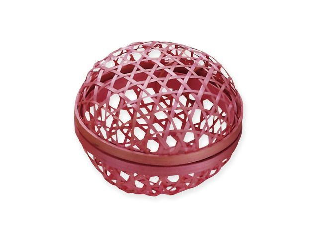 カゴ 六ツ目編マリモ篭13 ピンク 10個