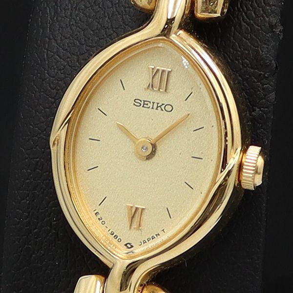 美品 セイコー SEIKO 1E20 バングルウォッチ 腕時計 ゴールド 920 ◇セイコー SEIKO◇1E20-0E20 クォーツ 腕時計 レディース