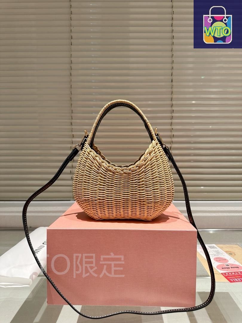 【送料無料】 MIUMIU ミュウミュウ 編みカバン ハンドバッグ ショルダーバッグ-M02-WT0輸入 アンティーク