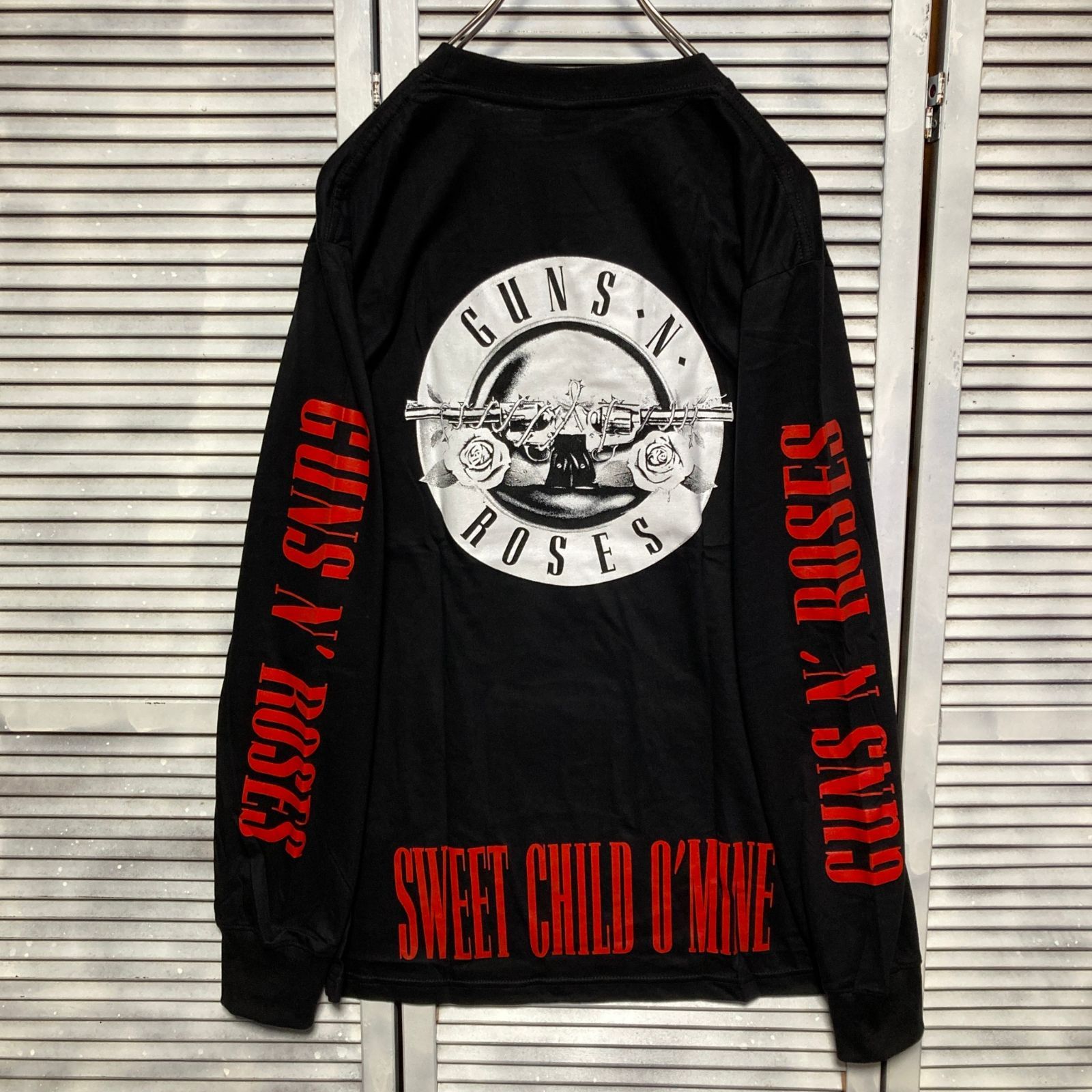 ガンズアンドローゼス GUNS N ROSES 黒 長袖 Tシャツ ロンT バンド ロングスリーブ デザイン 袖 両面 プリント 派手 奇抜 古着  ビンテージ vintage ロック パンク メタル ヒップホップ ラッパー アーティスト 7部袖 カットソー - メルカリ