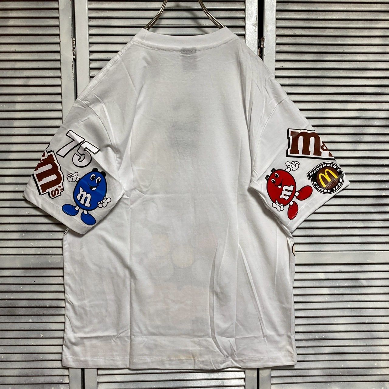 エムアンドエムズ m&m's レーシング レース キャラ T 白 赤 緑