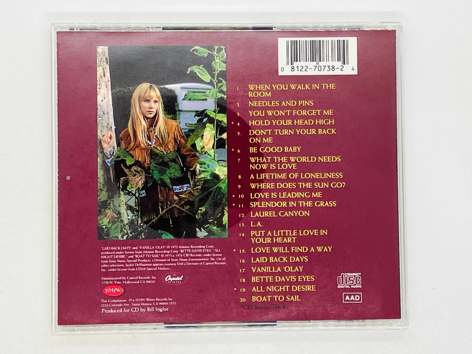 CD THE BEST OF JACKIE DE SHANNON / ジャッキー・デ・シャノン ベスト